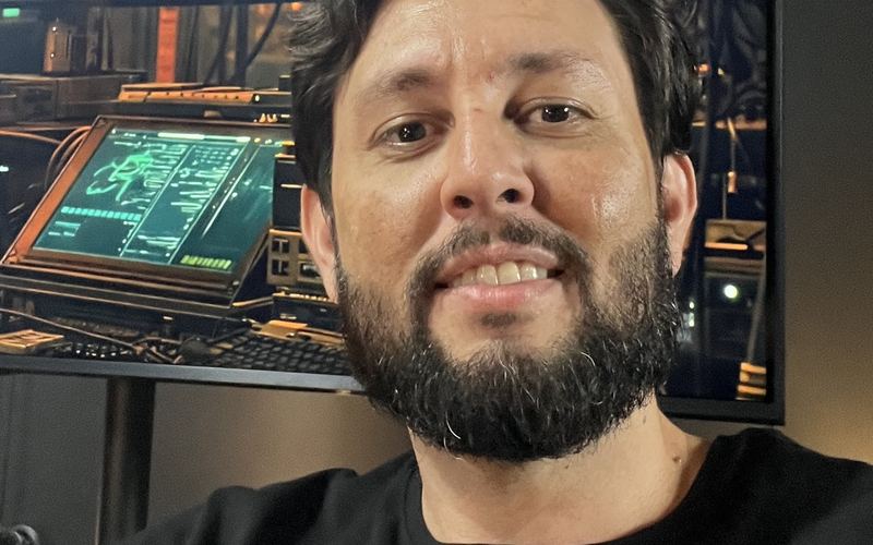 Walter Robôs no estúdio da SkyTrader
