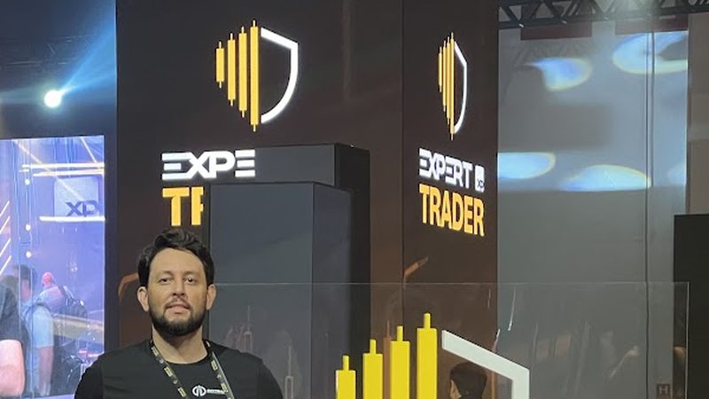 Walter Wolseley Lima no palco do Expert Trader XP 2026 — Transamerica Expo Center, São Paulo, 27-28 de março de 2026